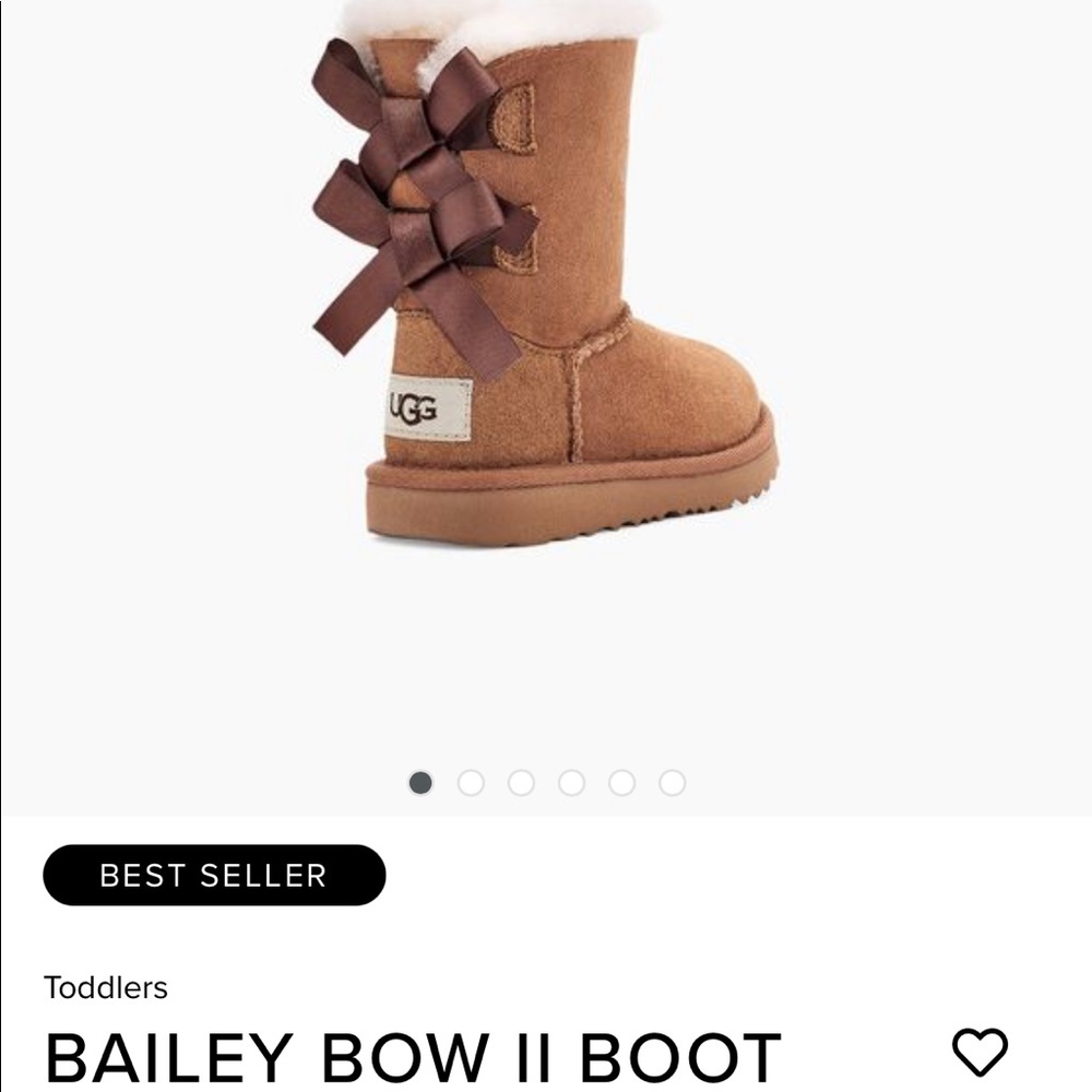 Toddler BAILEY BOW II BOOT in chestnut size 9